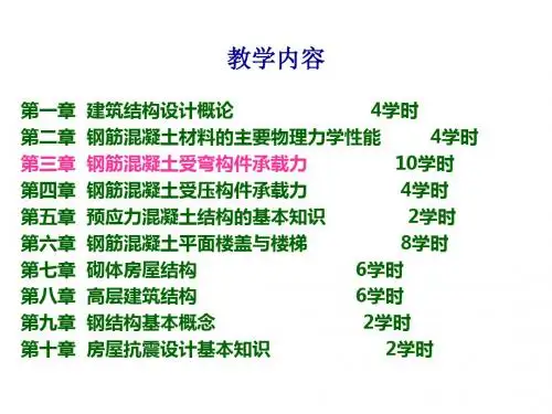 力学与结构3钢筋混凝土受弯构件承载力计算