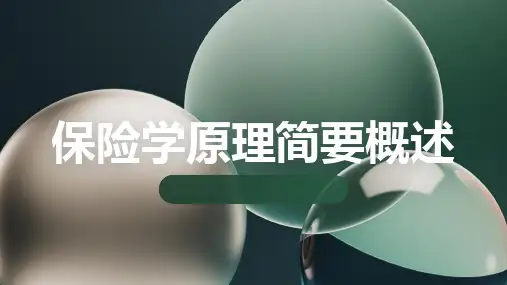 保险学原理简要