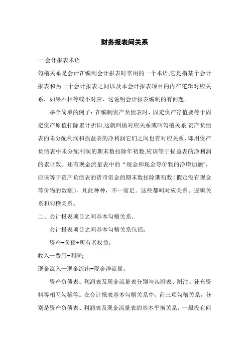财务专业术语解释