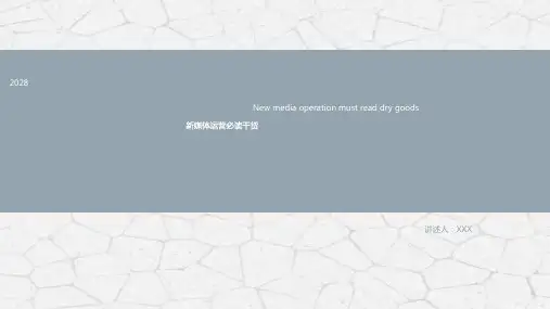 自新媒体运营技巧培训PPT模板微商业博客营销售报告必读干货课件 (4)