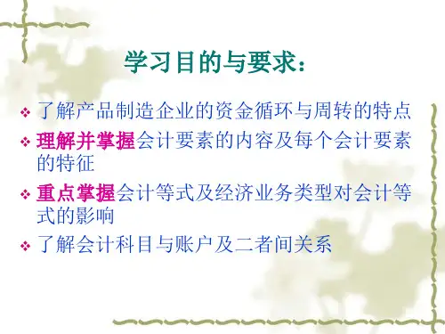 第二章会计要素与会计等式