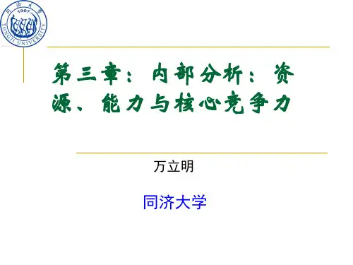 第三章：内部分析：资源、能力与核心竞争力