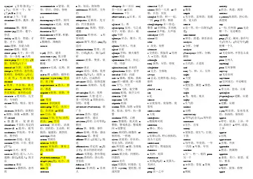大学英语AB词汇