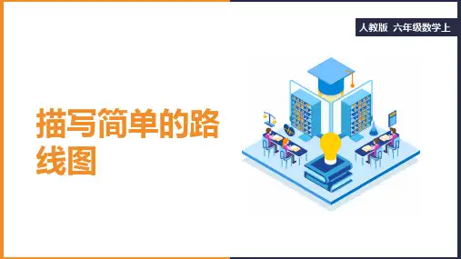 小学数学人教版六年级上册《第二课时 描述简单的路线图》课件