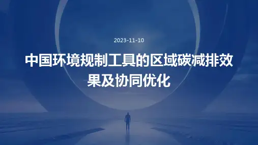 中国环境规制工具的区域碳减排效果及协同优化