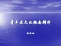[修订]青年亚文化的概念辨析