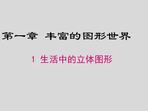 七年级数学上册北师大版1.1《生活中的立体图形》课件(共33张)