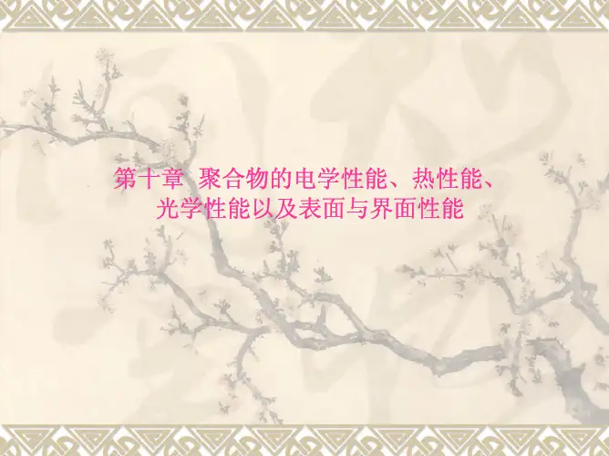 高分子物理第十章