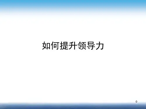 领导力和决策力