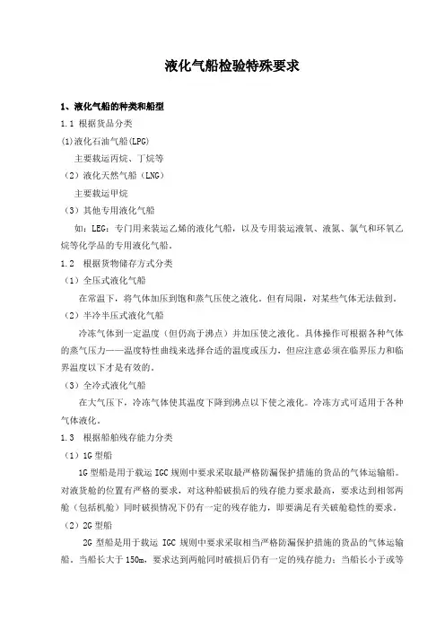 液化气船检验特殊要求