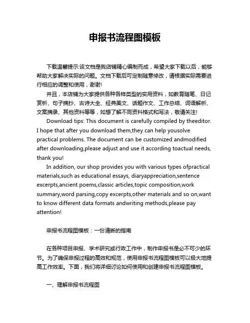 申报书流程图模板