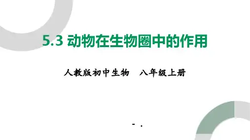 《动物在生物圈中的作用》PPT课件