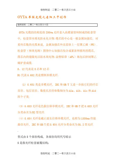光缆规格型号
