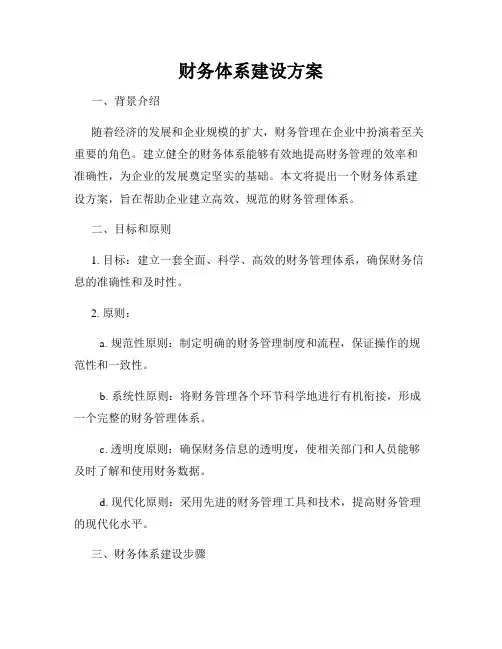 财务体系建设方案