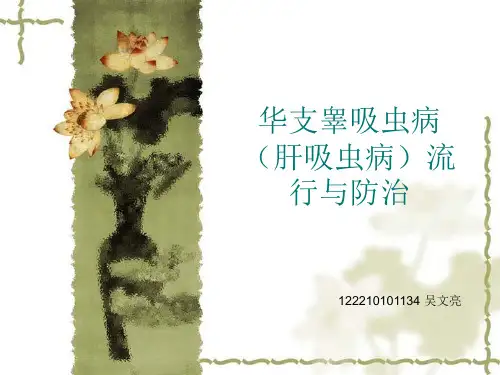 华支睾吸虫病(肝吸虫病)治疗和防治