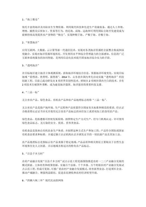 2021山东八大发展战略