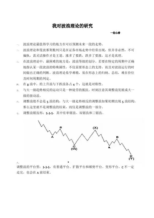 波浪理论研究总结