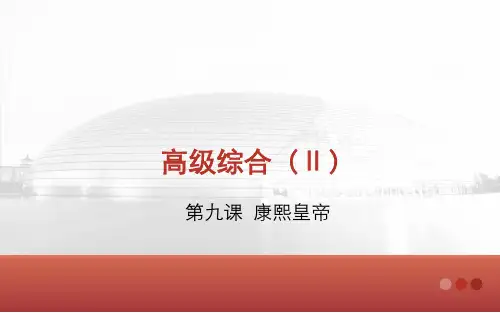对外汉语高级综合Ⅱ教程第9课
