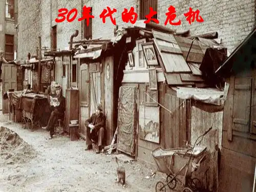 人教版九年级历史与社会上册30年代的大危机