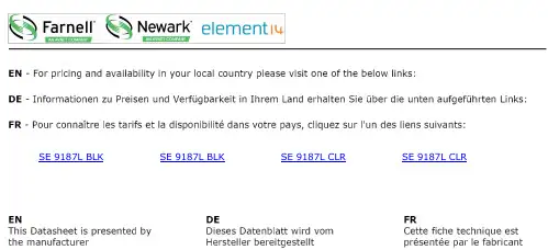 Dow Corning SE 9187L 黑色、透明或白色液体防腐剂说明书