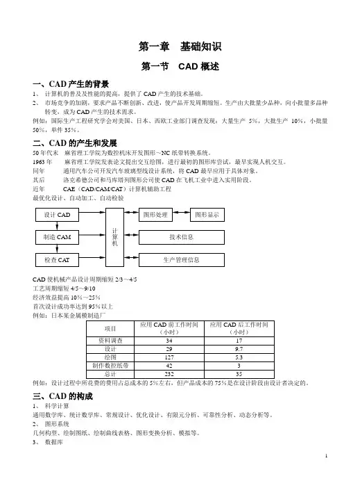 《计算机辅助设计》第一章基础知识