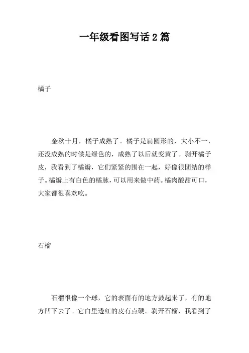 一年级看图写话2篇_3