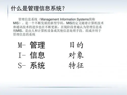 管理信息系统-MIS2