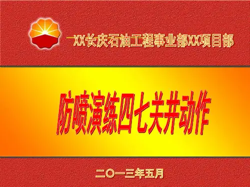 石油钻井行业防喷演习培训规范操作——各岗位动作分解(无司空台、节控箱)