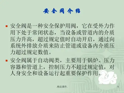 教案典型安全阀结构与装配照片.ppt