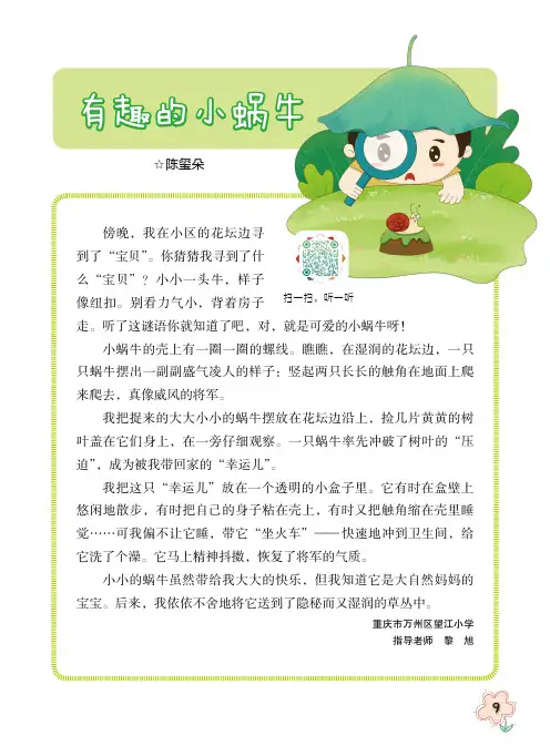 有趣的小蜗牛