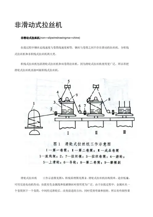 非滑动式拉丝机工作原理