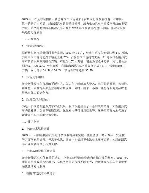 新能源汽车_年度总结