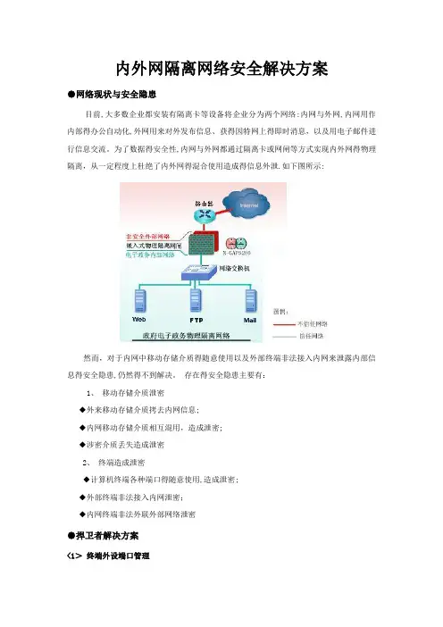 内外网隔离网络安全解决方案