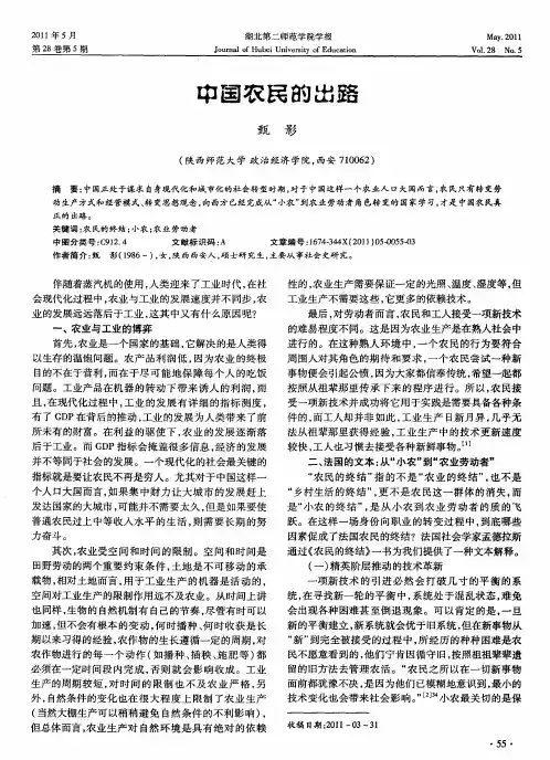 中国农民的出路