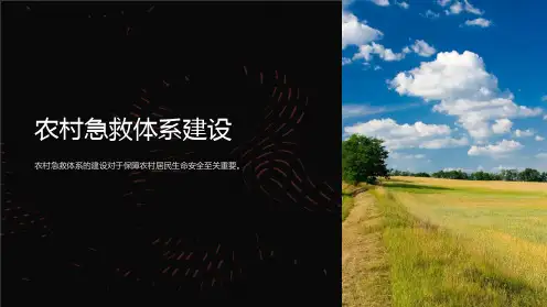 农村急救体系建设