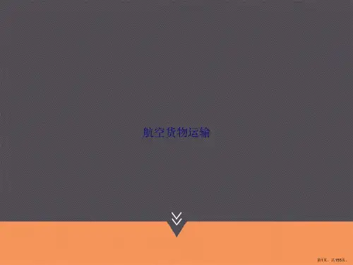 航空货物运输讲课文档