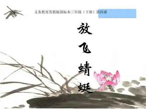 《放飞蜻蜓》PPT课件 (共9张PPT)