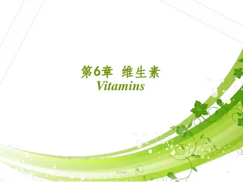 食品化学-维生素PPT课件