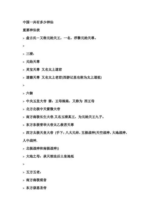 中国神仙