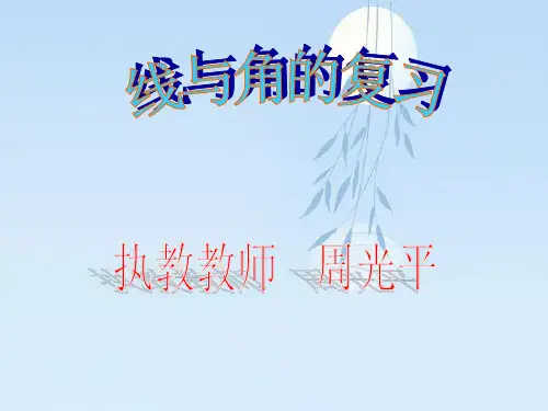 好好线与角的复习