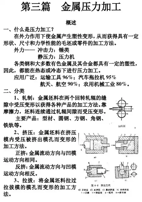 第3篇  金属压力加工