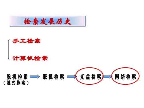 第二章 检索基本知识_PPT幻灯片