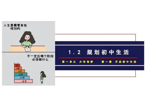 规划初中生活ppt课件
