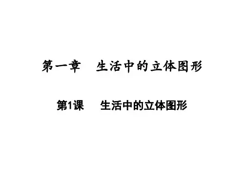生活中的立体图形北师大版七年级数学上册PPT精品课件