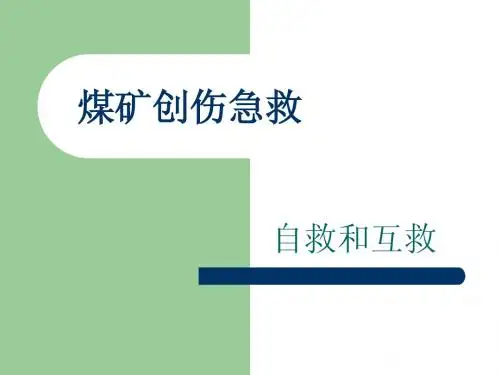 煤矿创伤急救(1)