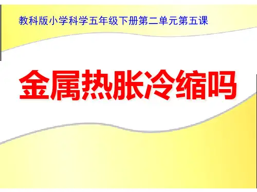 苏教版科学《金属》优秀PPT推荐1