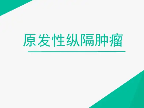 原发性纵隔肿瘤PPT
