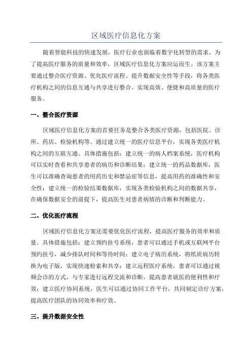 区域医疗信息化方案