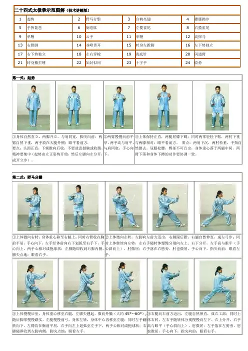 陈式二十四式太极拳