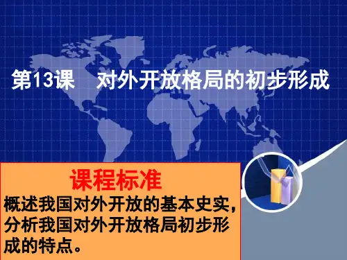 对外开放格局的初步形成
